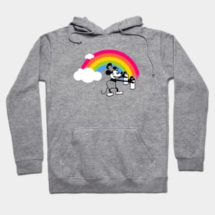 STEAMBOAT WILLIE - Graffiti rainbow Hoodie